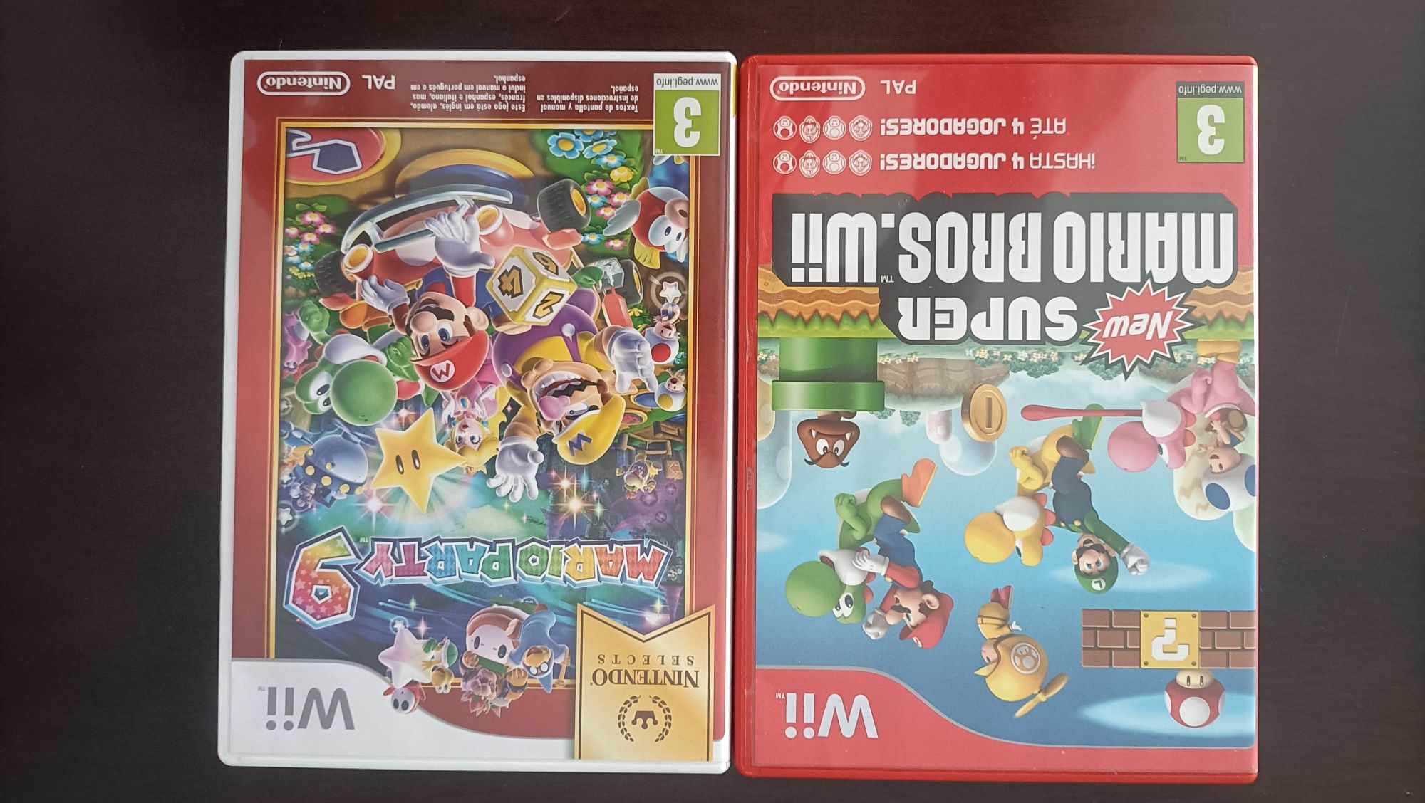 Jogos Wii - Super Mario Bros e Mario Party 9 Paredes • OLX Portugal